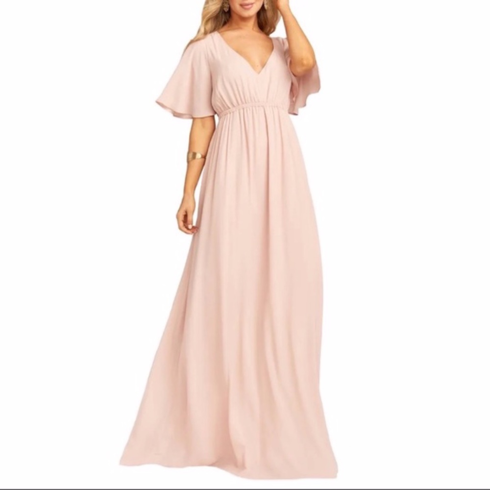 Show Me Your Mumu Blush Empire Maxi Dress S - Picture 1 of 11